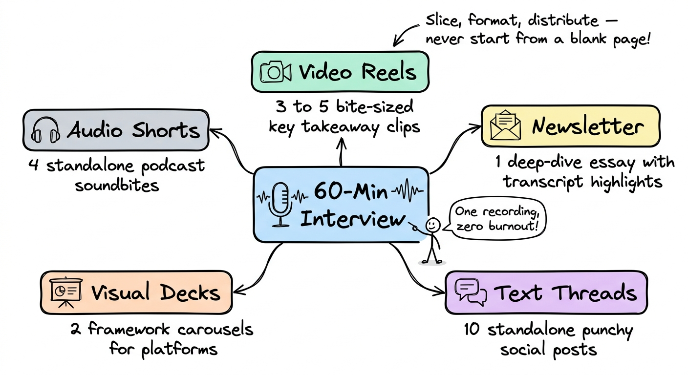 Turn One Interview into a Month of Content