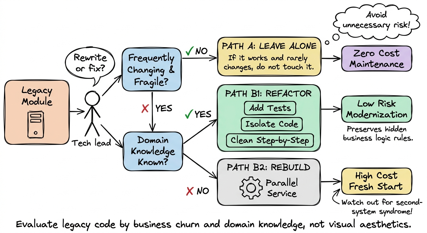 Legacy Code Decision Flowchart